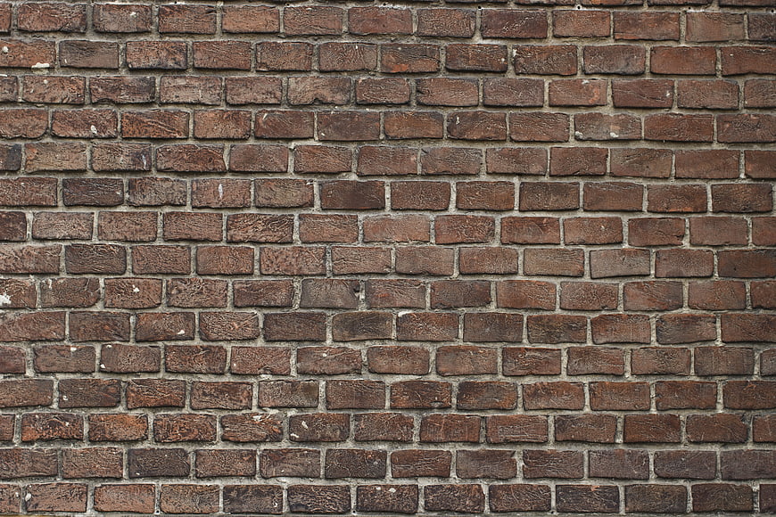 Weathered Red Brick Wall Texture Background