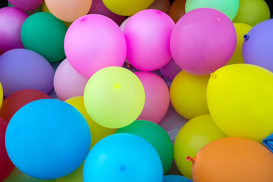 Colorful Party Balloons Background