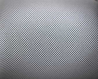 Close-up of white mesh grid texture pattern background