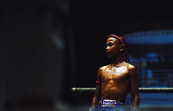 Young Muay Thai Fighter in Ring
