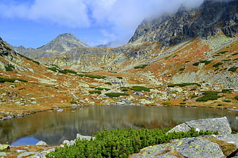 Alpine Lake in the High Tatras Mountains, Slovakia