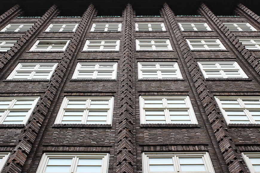 Chilehaus Brick Facade Architecture Detail