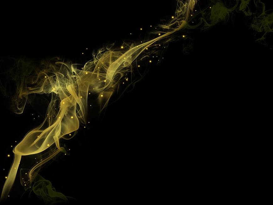 Golden Smoke Abstract Background