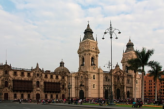 Plaza de Armas Lima Peru Cathedral and Government Palace