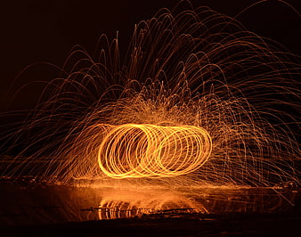 Steel Wool Photography with Long Exposure Light Trails