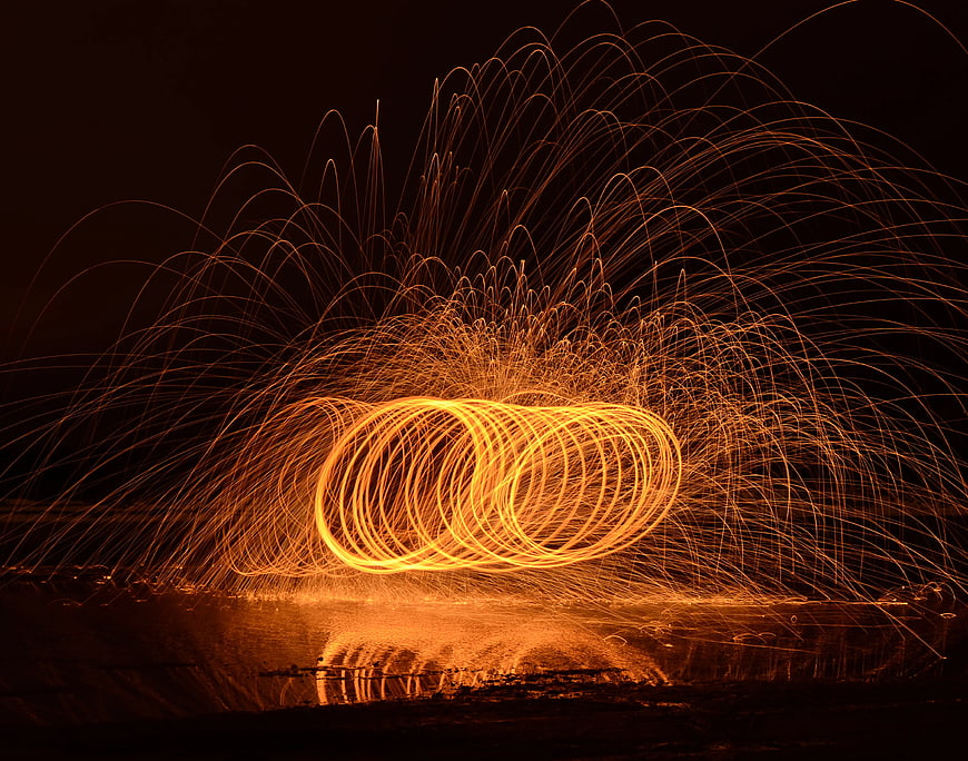 Steel Wool Photography with Long Exposure Light Trails