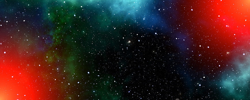 Colorful Cosmic Nebula with Stars and Space Dust