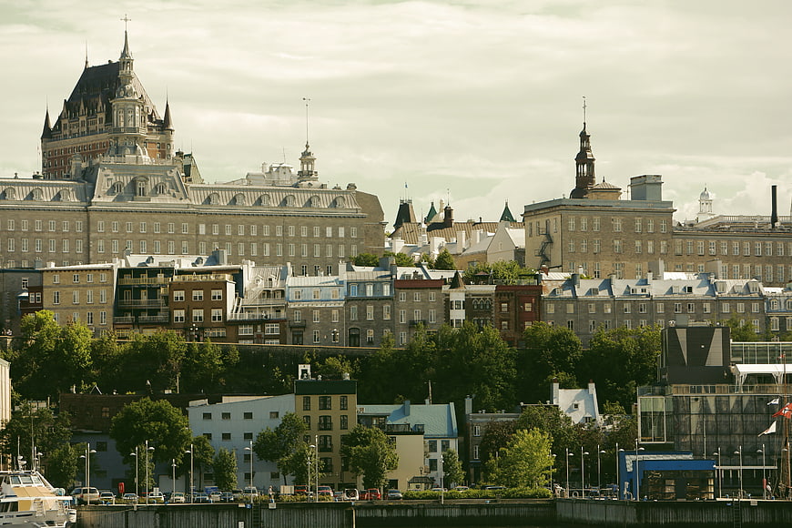 Quebec City Skyline with Château Frontenac and Riverfront