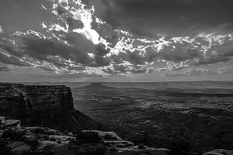 Dramatic Black and White Canyonlands Utah Landscape