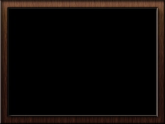 Wooden Frame Mockup With Black Background