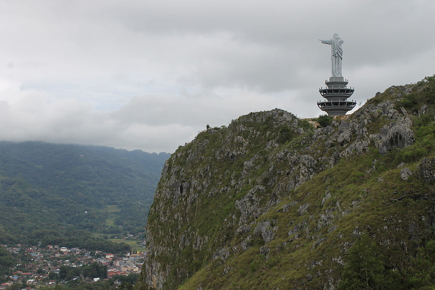 Christ the Redeemer Statue on Mount Tahan in Indonesia