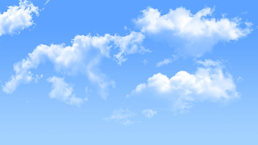 Blue Sky With White Clouds