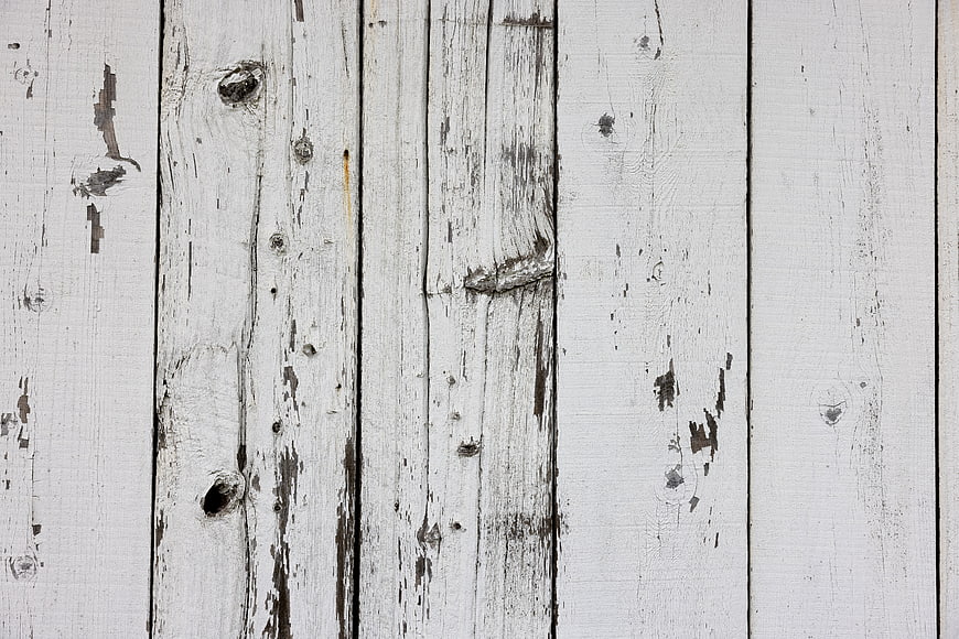 White Weathered Wooden Planks Background Texture
