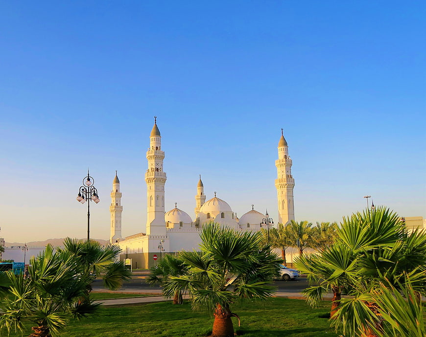 Al-Masjid an-Nabawi Mosque in Medina, Saudi Arabia