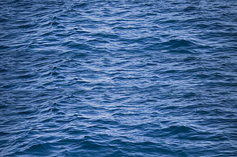 Deep Blue Ocean Water Surface Texture With Gentle Waves
