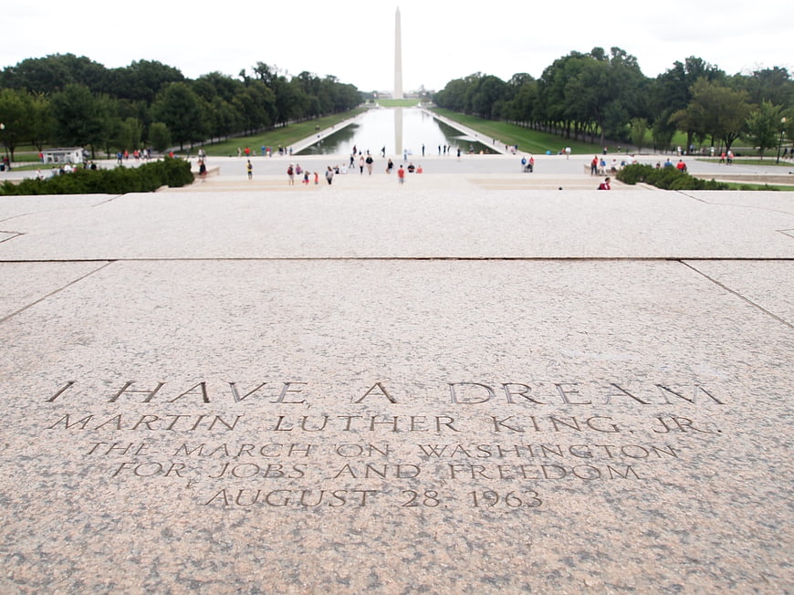 I Have A Dream Inscription At The Lincoln Memorial In Washington DC