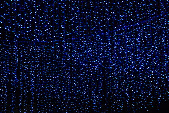 Blue LED curtain lights background pattern