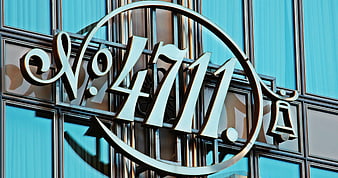 4711 Eau de Cologne Logo on Glass Building Facade