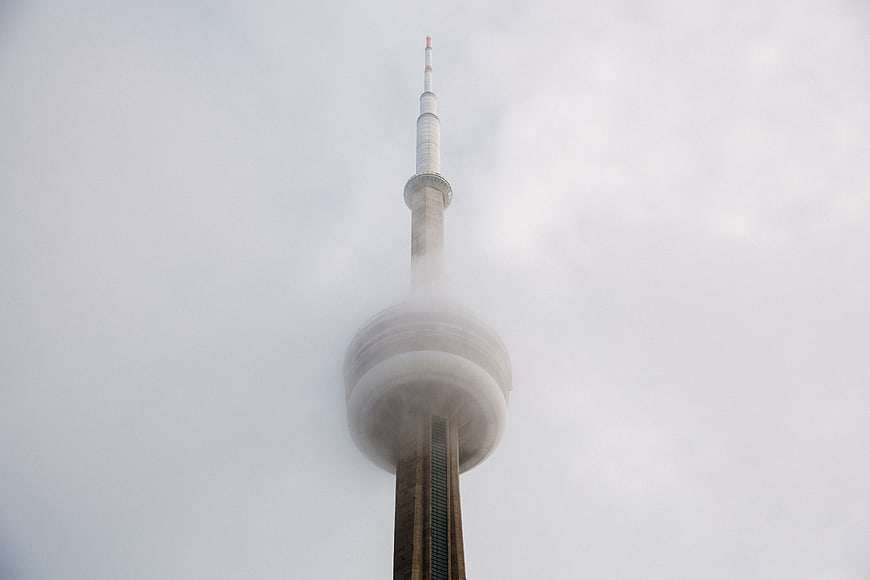 Berlin TV Tower in Foggy Weather