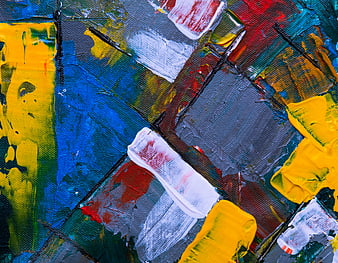 Abstract Acrylic Painting Texture Close-Up