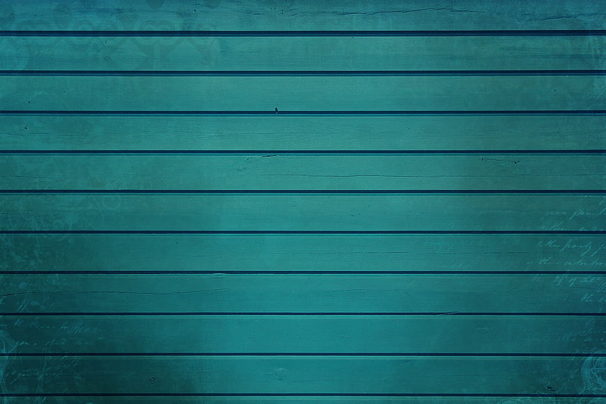 Turquoise Wooden Slatted Wall Texture Background