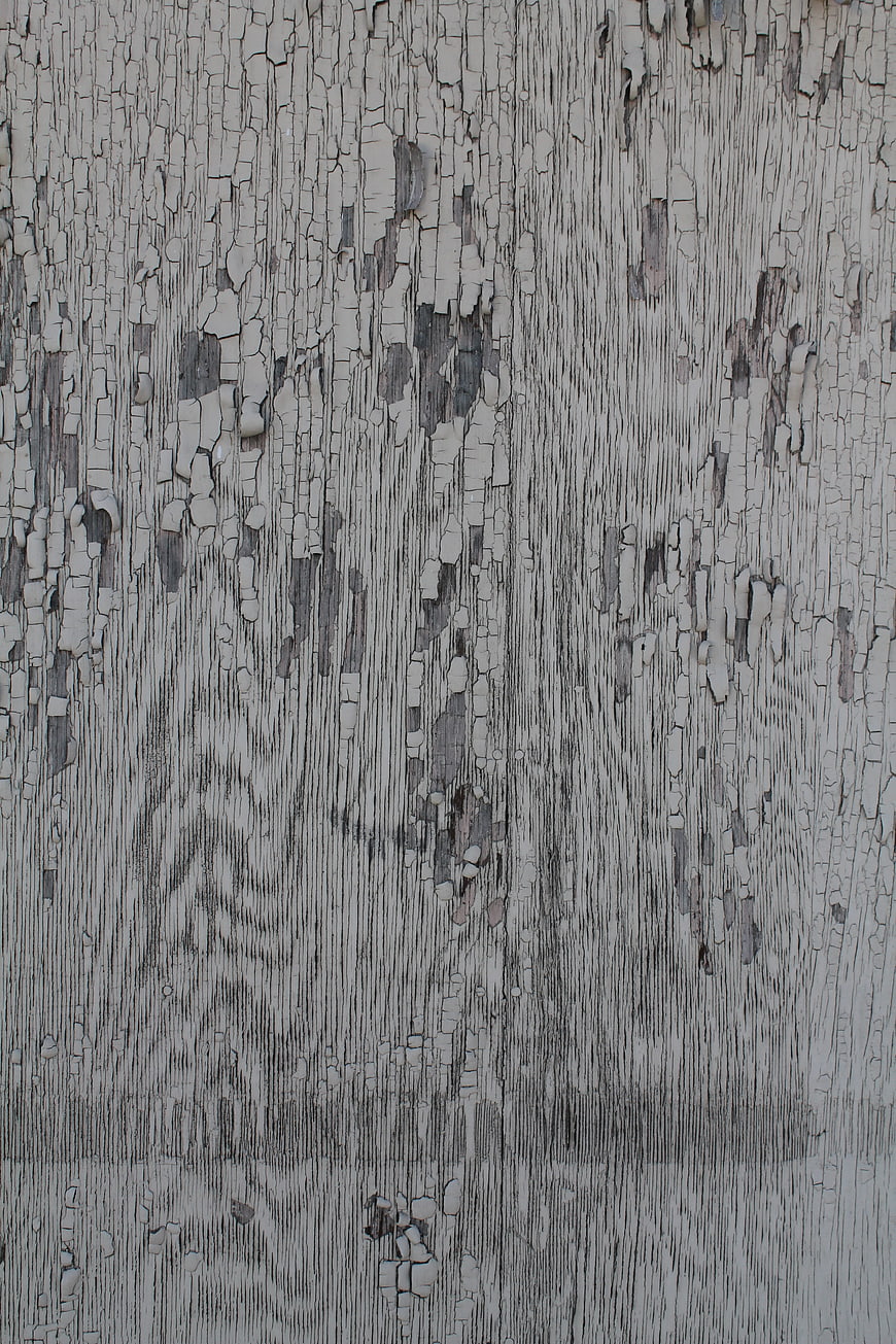 Weathered White Painted Wood Texture Background