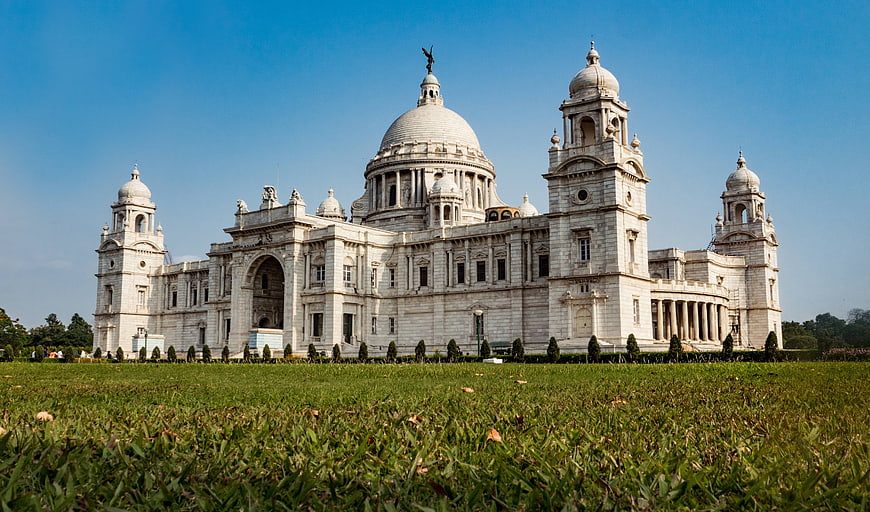 Victoria Memorial Kolkata India White Marble Architecture