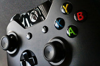 Close-up of Xbox One Controller with Colorful ABXY Buttons