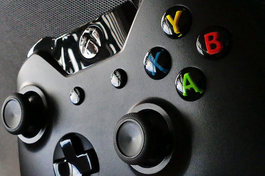 Close-up of Xbox One Controller with Colorful ABXY Buttons