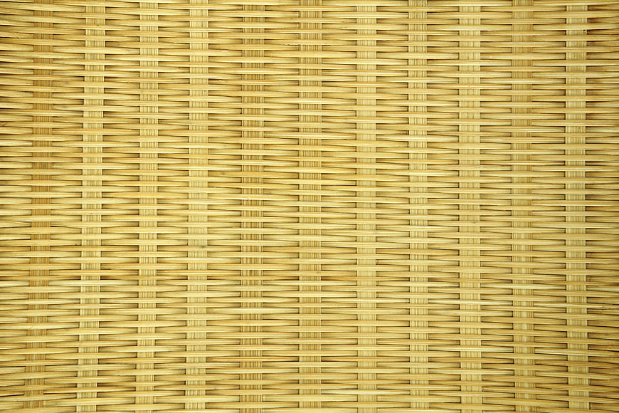Natural Woven Bamboo Texture Background Pattern