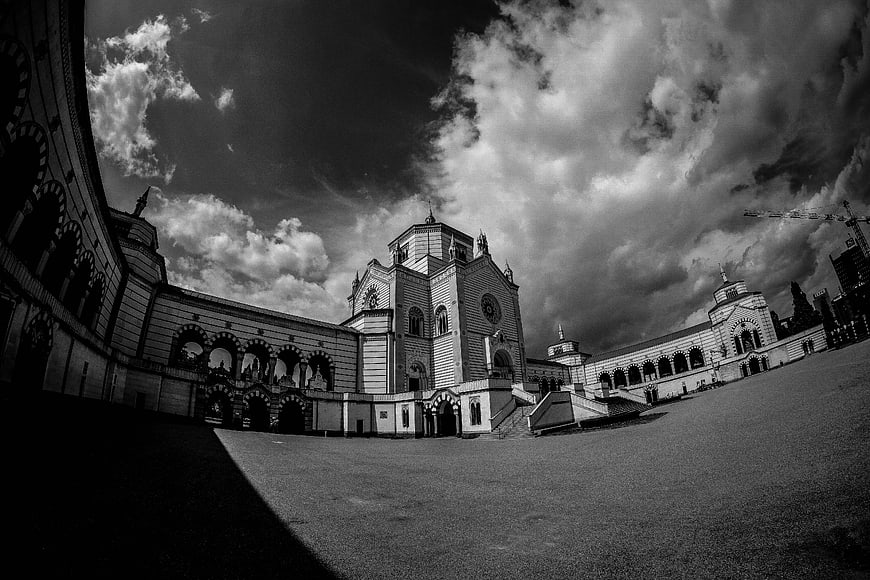 Dramatic Black and White Architecture of St. Paul's Cathedral Kolkata