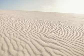 Minimalist Sand Dune Texture With Ripples And Horizon