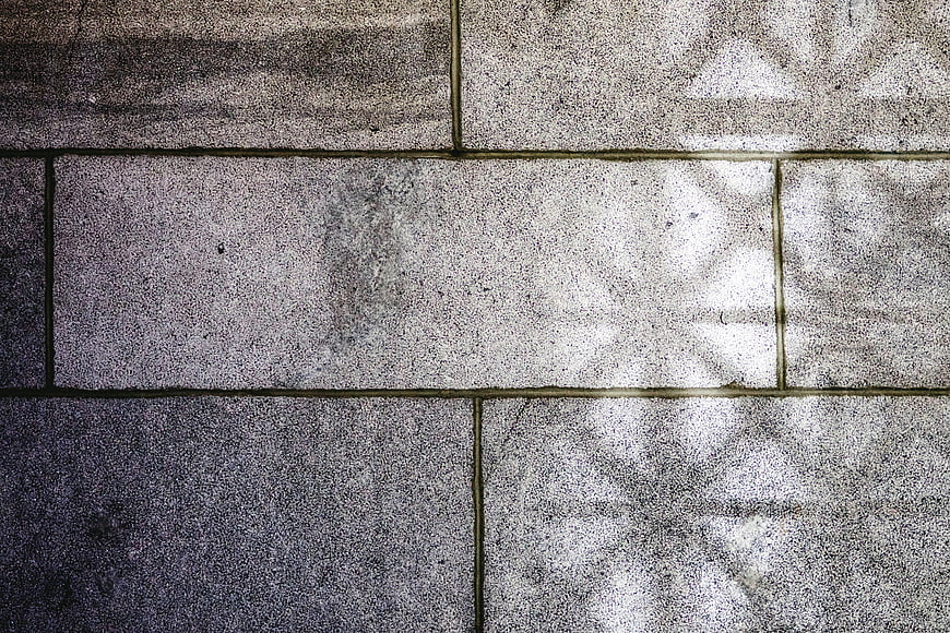 Textured Concrete Blocks with Dappled Shadows