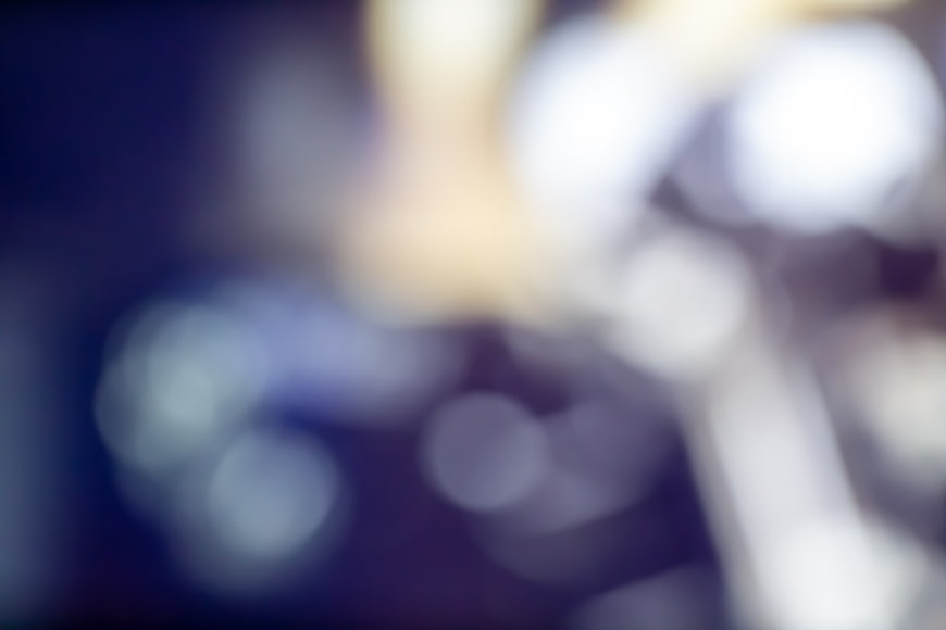 Abstract Blue and Gold Bokeh Light Background
