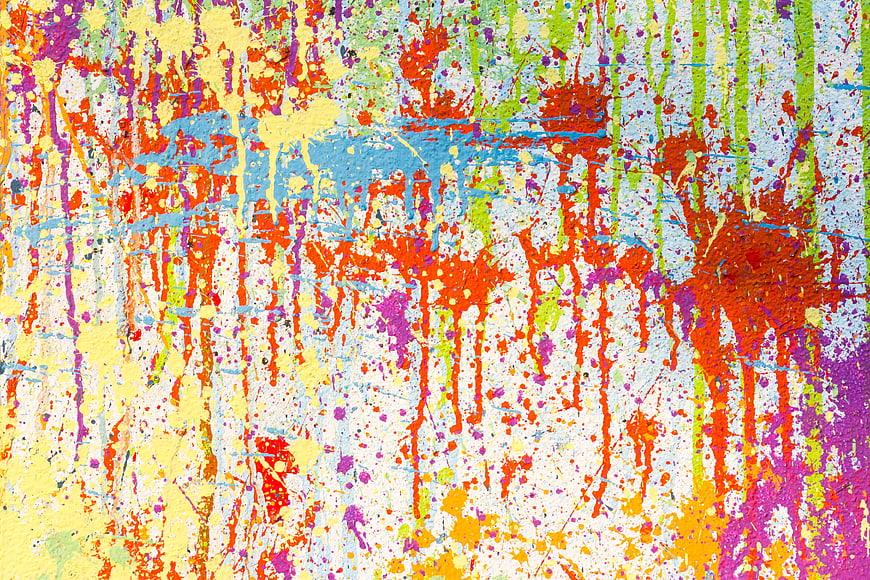 Colorful Abstract Paint Splatter Texture Background