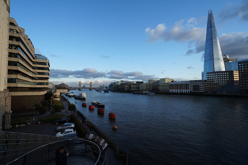 London Skyline with The Shard and Tower Bridge on the Thames