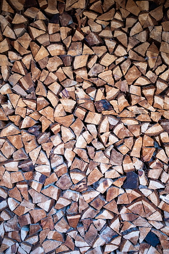 Stacked Firewood Texture Background Pattern