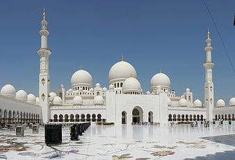 Sheikh Zayed Grand Mosque Abu Dhabi UAE White Architecture