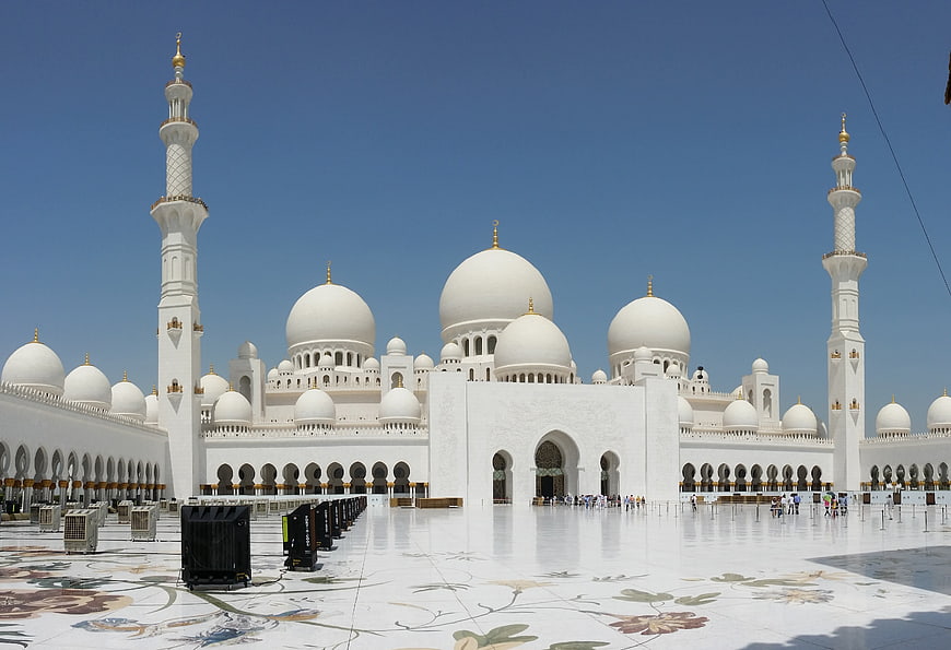 Sheikh Zayed Grand Mosque Abu Dhabi UAE White Architecture