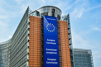 European Commission Building Facade In Brussels