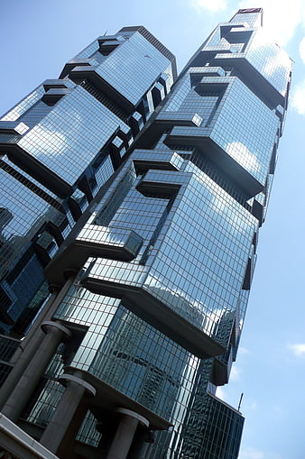 Lippo Center Skyscraper Architecture Reflections Hong Kong