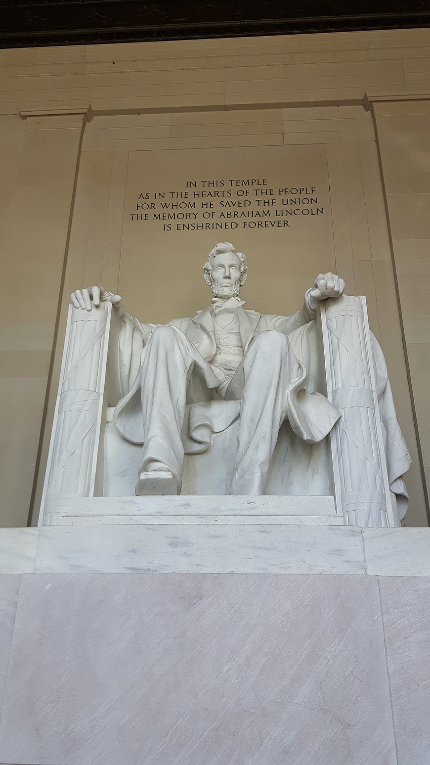 Abraham Lincoln Statue at the Lincoln Memorial in Washington DC