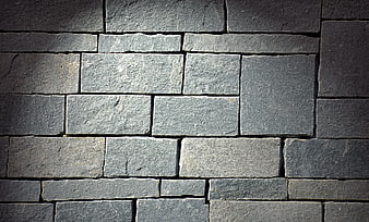 Textured Grey Slate Stone Wall Surface Background