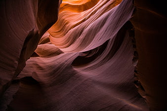 Abstract Antelope Canyon Sandstone Rock Formations