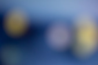 Abstract Blue and Yellow Bokeh Background