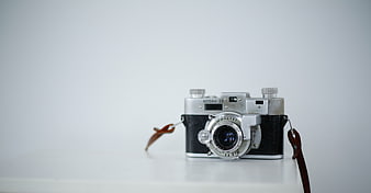 Vintage Kodak 35mm Film Camera on White Background