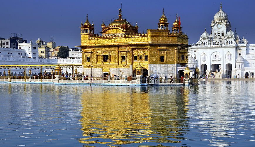 Golden Temple Amritsar Reflection in Sacred Pool
