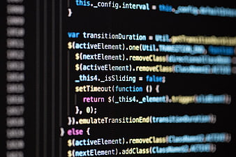 Close-up of JavaScript Code on Computer Screen