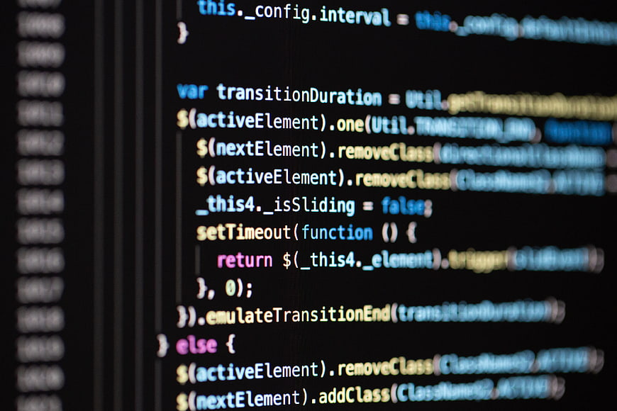 Close-up of JavaScript Code on Computer Screen