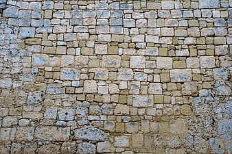 Ancient Stone Wall Texture, Medieval Architecture Background, Rustic Stone Pattern